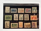 Postage Stamps Azerbaijan Ssr 1922 Vintage Set Of 15 Baku Civil War Mh Mng
