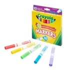 Crayola 10ct Kids Broadline Markers - Bold And Bright