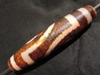Excellent Rare Tibetan Natural Old Agate Dzi  2eyed  Bead