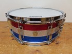 Vintage  67 Ludwig Jazz Festival Snare Drum 5 5x14 3ply Shell P83 Resacote White