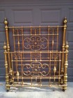Antique Ornate Bow Foot Brass Bed Adams Westlake Co  Chicago Full double Bed