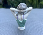 Antique German 3  Porcelain Half Doll Pincushion - Arms Behind Head
