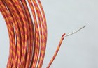39 Feet Vintage Western Electric Cloth Silk Red   Orange Electronics Wire