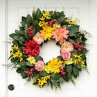 Spring Summer Eucalyptus Wreaths For Front Door Outside 24 Inch Door 24in