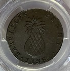 Barbados         1788 1 Penny Copper Coin Pcgs Xf40    km-tn8    