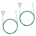  2pc Auto Sunroof Drain Cleaning Tool  118in Flexible Long Pipe Cleaners Heart 