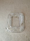 Vintage Mikasa Crystal Picture Frame Nadine Satin Tulip Frosted Glass Square