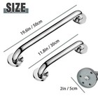 Stainless Steel Grab Bar - Durable Bathroom Safety Rail For Elderly   Disabled