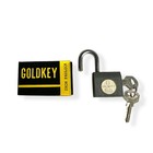 New Vintage 1950s Goldkey Iron Padlock W  Keys