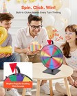 Vevor 12 In Spinning Prize Wheel 14 Slots Tabletop Spinning Wheel With Stand