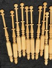 Bobbin Lace Spool Lot Turned Wood Used 17
