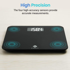 Digital Body Weight Bathroom Scale  440 Lb Extra Wide Platform   Accurate And Sa