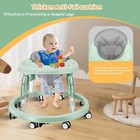 Foldable Baby Walker One-click Folding Height Adjustment Wheeled For Infant