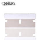 100 Pcs Razor Blades Single Edge Extra Sharp Heat Treated Safety Knife Scrapers