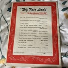My Fair Lady Vintage Theater Music Picture Book 1956 Mark Hellinger   Kal Efron