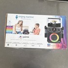 The Singing Machine Sparkle Portable Karaoke System Bluetooth Led Lights 2 Mics