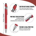 Ballpoint Pens With Stylus Tip  Soft Touch Click Stylus Pen  2 In 1 Retractable