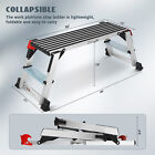 Work Platform Step Ladder Load 330lbs  Non-slip Aluminum Portable Step Ladder