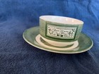 Set Of --5-- Vintage Colonial Homestead By Royal Green Coffee Tea Cups saucers