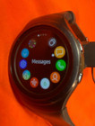 Samsung Gear S2 316l Stainless Steel Case Smart Watch With Black Silicone Band