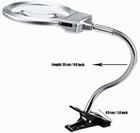Large Lens Lighted Lamp Desk Magnifier Magnifying Glass With Clamp Led Light Us