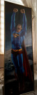 Amazing Vintage Giant Superman Space Framed Poster By Mondialmix