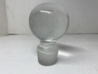 Vintage Large Clear Glass Bottle Stopper