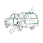 Jeep Cherokee Xj  1984-1996  5-piece Weatherstrip Seal Set For Doors   Liftgate