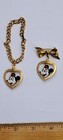 Vntg 1960 s Disney Production Mickey   Minnie Mouse Reversible Broach Bracelet