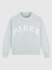 Parke Unopened Varsity Mockneck Bridal Pale Blue   White Xxl - Sold Out 