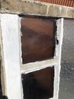 Antique Stained Glass  Rectangular Church Window  Architectural Art Glass  A10