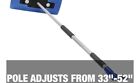 Snow Joe Sjblzd-led 4-in-1 Telescoping Snow Broom   Ice Scraper  18-inch Foam He