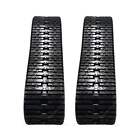 250x72x45 Bobcat Mt85 mt100 Rubber Tracks  set Of 2  10  Wide Multi-bar Tread