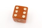 Vintage Large 1-1 16  Bakelite Die Dice Caramel Color 26 2g