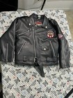 Youth Harley Davidson Leather Jacket Size 8-10