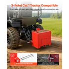 Ballast Box 3 Point Category 1 Tractor Quick Tach Hitch Counterweight  Red