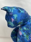 Cat Handmade Floral Silhouette Plush Kitty Cat Pillow Collectible