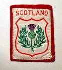 Vintage Patches Scotland Lion Rampant Shield   Scottish Thistle Embroidered
