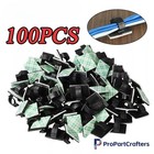 100pcs Cable Clips Self-adhesive Cord Wire Holder Management Organizer Clamps Us