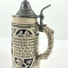 Eckhardt Engler Hohr Vtg German Beer Stein Germany Pewter Lid 0 5l Drinking Song