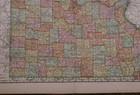 1897 X-large 28 x22  Rand Mcnally Atlas Map   Missouri   Free S h