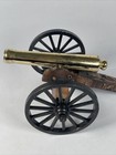 Decorative Vintage Metal Canon Display Piece Figure 8    Heavy Wheels Work