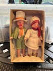 Antique Doll Lot Of Boy girl Pair Bisque German Dollhouse Miniatures Jtd   Dolls