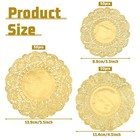 150pcs Gold Doilies Disposable Paper Placemats 3 5 4 5 5 5 Inch 