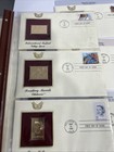 Gold Stamp Replica Lot 22k First Day Issues Lot Of 16