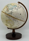 Replogle World Classic 9    Globe Vintage Zaire Era Hardwood Desktop Globe Usa
