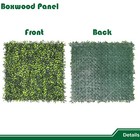 20  Artificial Faux Boxwood Leaf Grass Mats With Cover Back Greenery Wall Decor