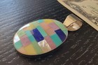 Jay King Mine Finds Dtr Sterling Silver Cuff Bracelet pendant-multi Stone Inlay