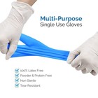 1000pcs Blue Nitrile Exam Disposable Gloves Medical Gloves  powder   Latex Free