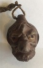 Antique Chinese Japanese Warlock Comical Figural Pottery Bell